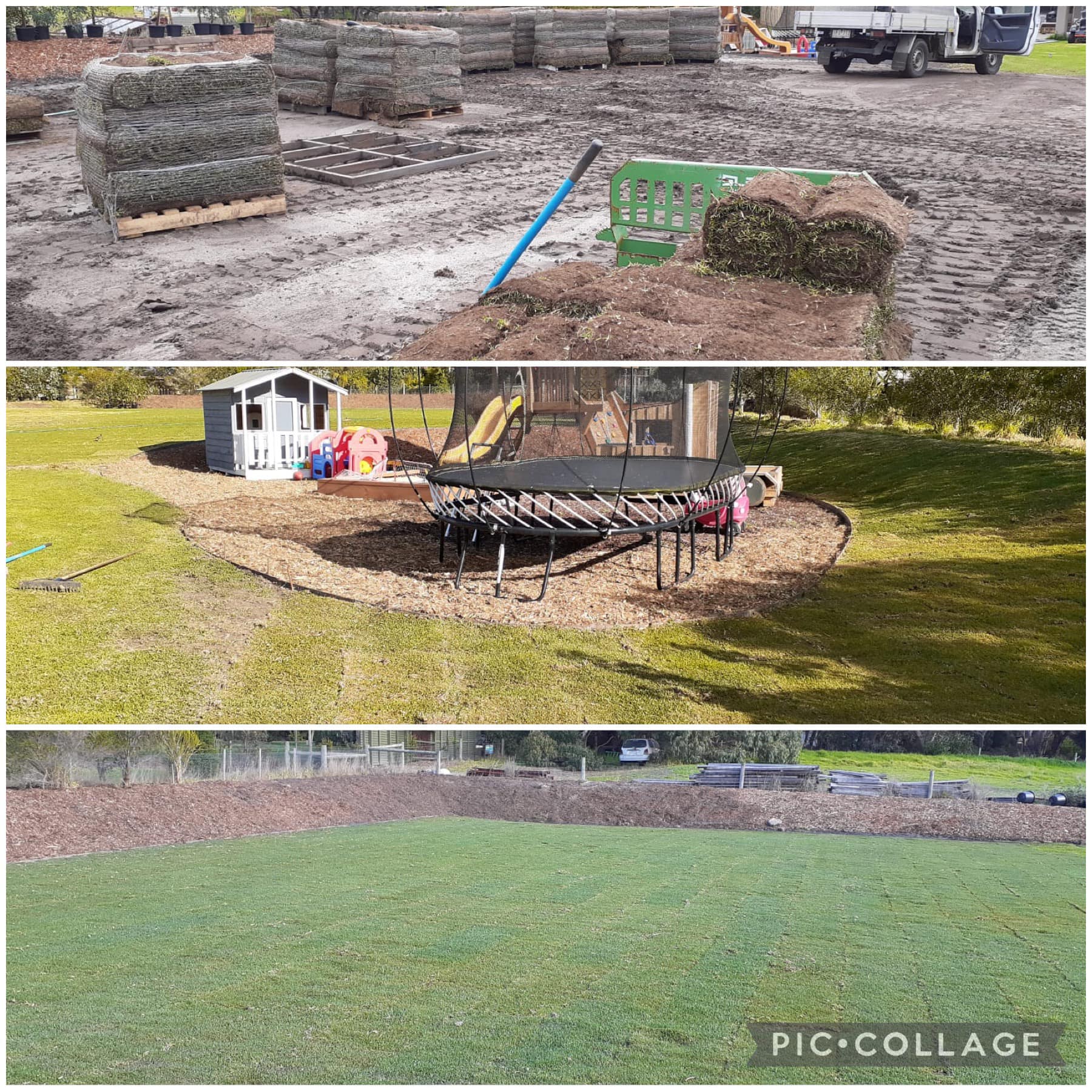 Landscaping work
